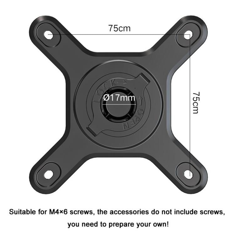 Rotating Aluminum Portable Monitor Stand Tablet Universal Folding Lifting Desktop Holder(Table Clamp Space Gray) - Lazy Bracket by buy2fix | Online Shopping UK | buy2fix