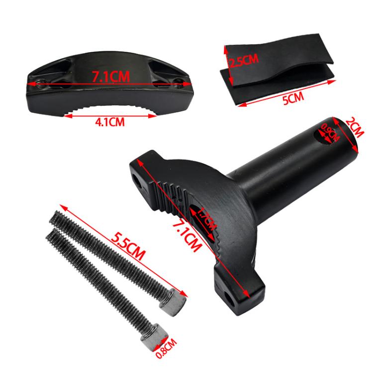 KZG-007 Motorcycle Shock-absorbing Clamp-type Spotlight Fixing Bracket(Black) - Holder by buy2fix | Online Shopping UK | buy2fix