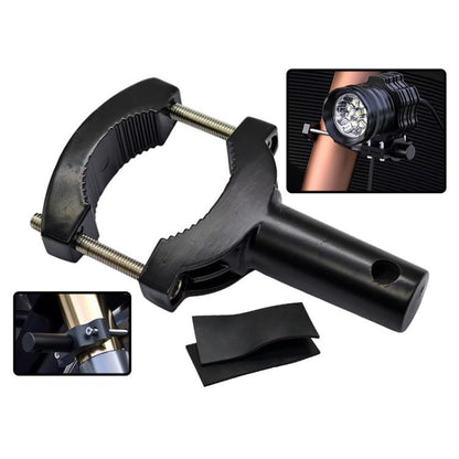 KZG-007 Motorcycle Shock-absorbing Clamp-type Spotlight Fixing Bracket(Black) - Holder by buy2fix | Online Shopping UK | buy2fix