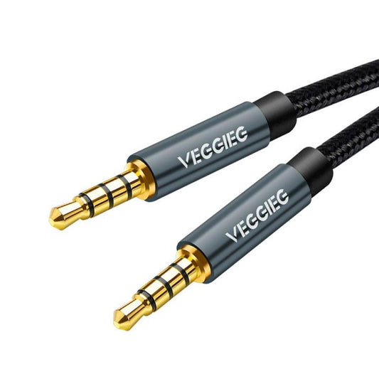 VegGieg Aux Car Audio Cable 3.5mm Male To Male Connection Cable For Phone Computer Stereo Amplifier Earphone, Length: 2m(Braided) - Microphone Audio Cable & Connector by VegGieg | Online Shopping UK | buy2fix