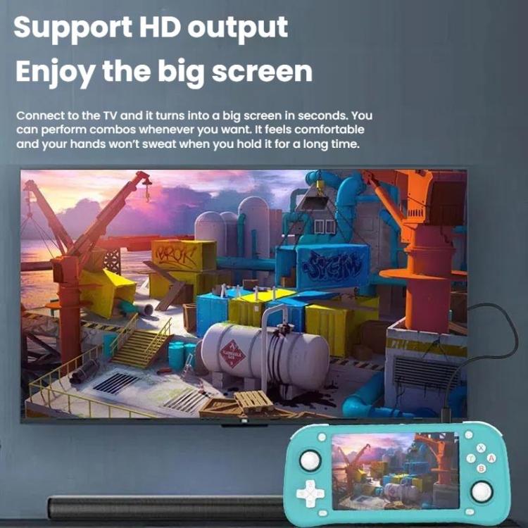 XF43 Retro Handheld Game Console Open Source 4.3 Inch Large Screen Gaming Video Players Console 128G(Black) - Pocket Console by buy2fix | Online Shopping UK | buy2fix