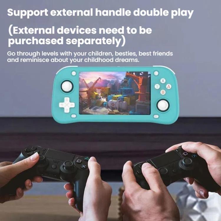 XF43 Retro Handheld Game Console Open Source 4.3 Inch Large Screen Gaming Video Players Console 64G(Black) - Pocket Console by buy2fix | Online Shopping UK | buy2fix