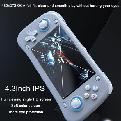 XF43 Retro Handheld Game Console Open Source 4.3 Inch Large Screen Gaming Video Players Console 64G(Gray) - Pocket Console by buy2fix | Online Shopping UK | buy2fix