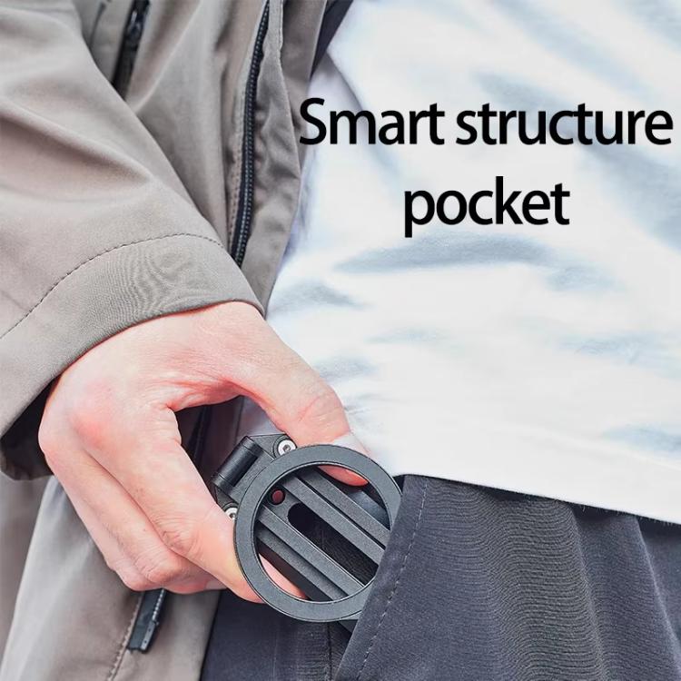 Foldable Magnet Tripod Desk Mount Phone Handle Smartphone Bracket(Black) - Desktop Holder by buy2fix | Online Shopping UK | buy2fix