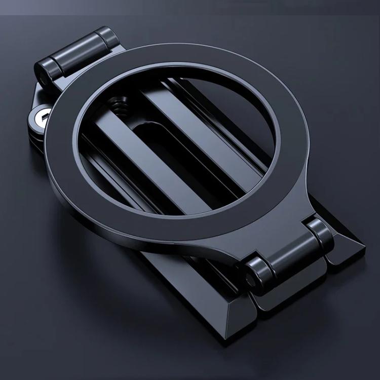 Foldable Magnet Tripod Desk Mount Phone Handle Smartphone Bracket(Silver) - Desktop Holder by buy2fix | Online Shopping UK | buy2fix