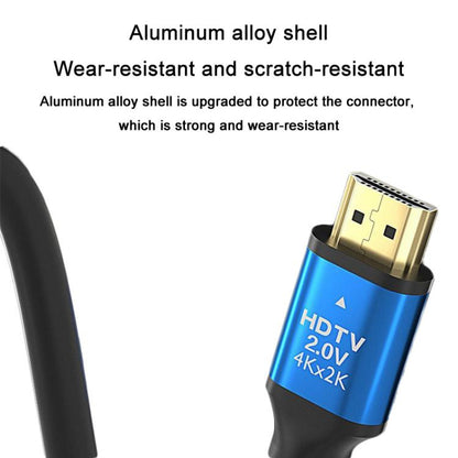 VegGieg V2.0 4K60Hz TV Set-Top Box Computer Monitor Projection HDMI Video Connection Cable, Size: 2m(Black) - Cable by VegGieg | Online Shopping UK | buy2fix