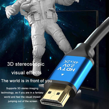 VegGieg V2.0 4K60Hz TV Set-Top Box Computer Monitor Projection HDMI Video Connection Cable, Size: 2m(Black) - Cable by VegGieg | Online Shopping UK | buy2fix