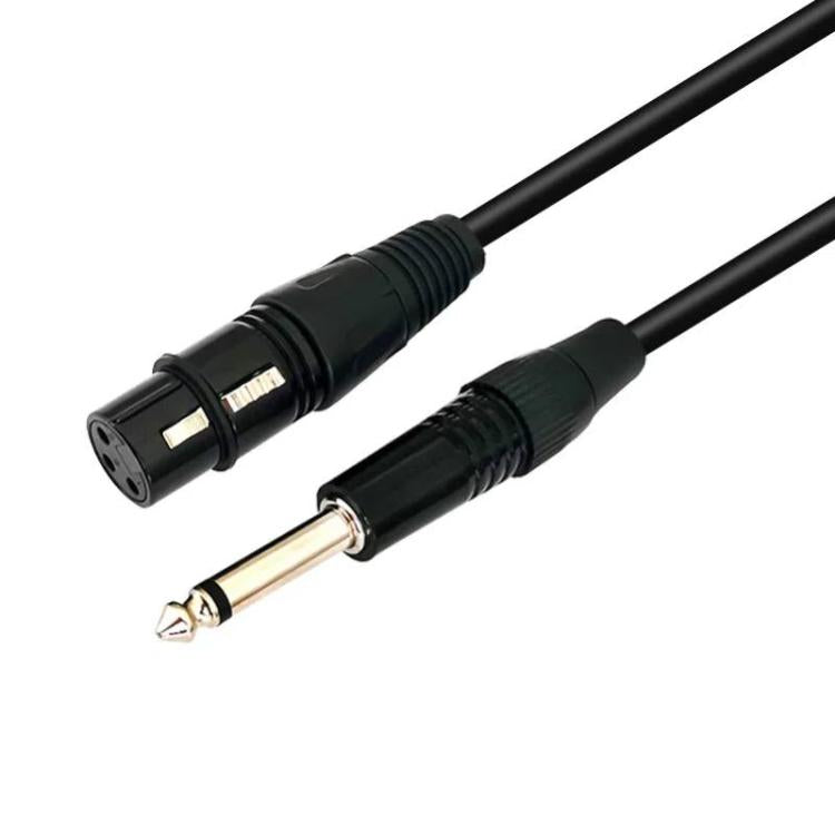 VEGGIEG 3Pin XLR Speaker Loudspeaker Cable Mixer Balanced Audio Microphone Cable, Length: 1m(6.5mm To XLR Female) - Microphone Audio Cable & Connector by VEGGIEG | Online Shopping UK | buy2fix
