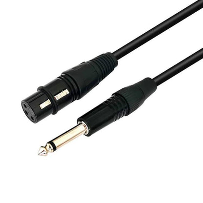 VEGGIEG 3Pin XLR Speaker Loudspeaker Cable Mixer Balanced Audio Microphone Cable, Length: 1m(6.5mm To XLR Female) - Microphone Audio Cable & Connector by VEGGIEG | Online Shopping UK | buy2fix