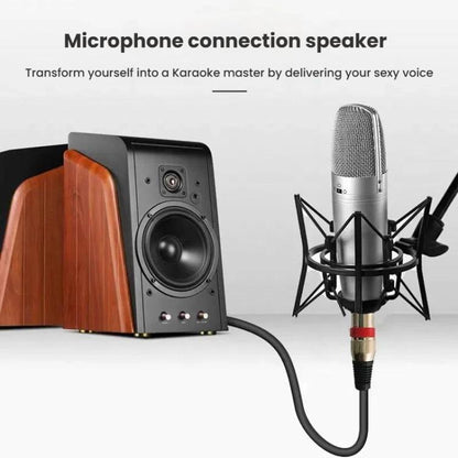 VEGGIEG 3Pin XLR Speaker Loudspeaker Cable Mixer Balanced Audio Microphone Cable, Length: 1m(6.5mm To XLR Female) - Microphone Audio Cable & Connector by VEGGIEG | Online Shopping UK | buy2fix