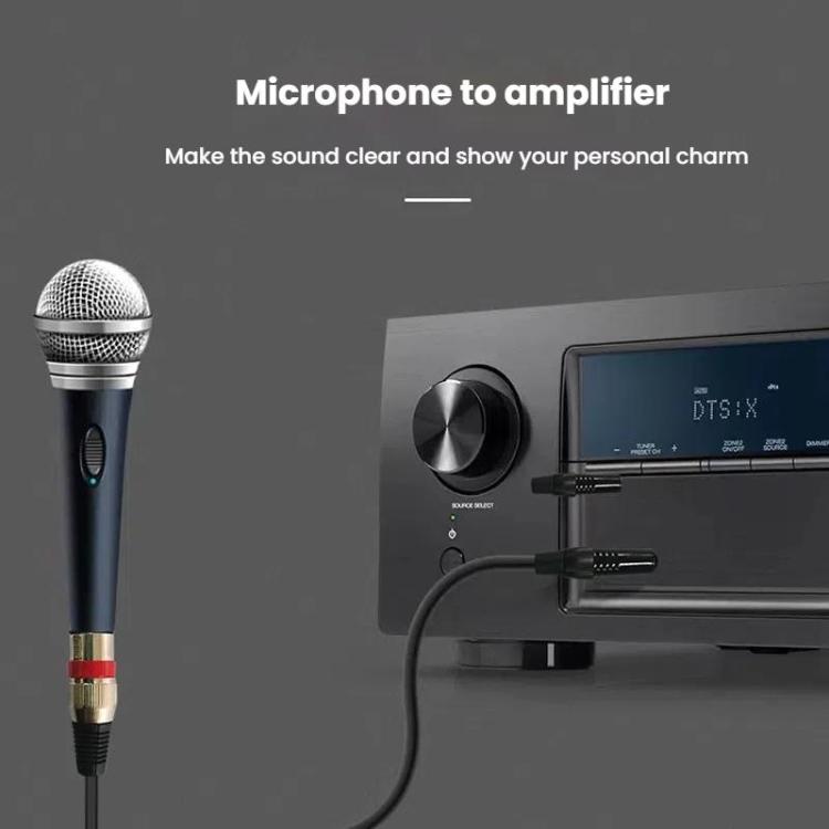 VEGGIEG 3Pin XLR Speaker Loudspeaker Cable Mixer Balanced Audio Microphone Cable, Length: 8m(6.5mm To XLR Male) - Microphone Audio Cable & Connector by VEGGIEG | Online Shopping UK | buy2fix