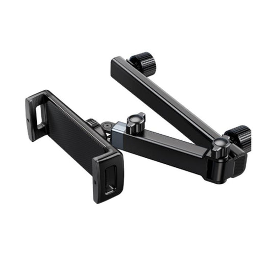 Telescopic Car Rear Pillow Phone Tablet Holder 2-Section Folding Headrest Bracket(Iron Wire Type) - Universal Car Holders by buy2fix | Online Shopping UK | buy2fix