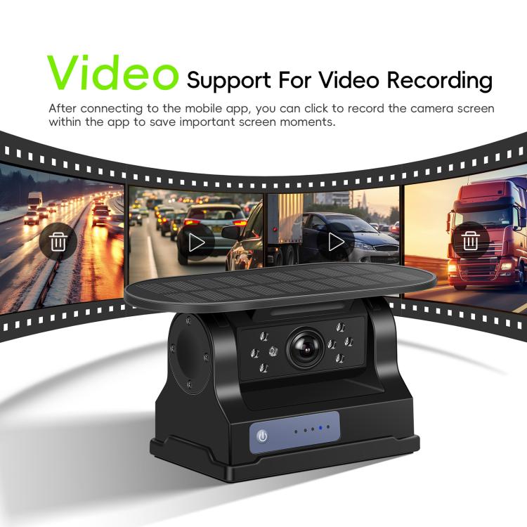 Wireless HD Solar Magnetic WIFI Camera 720P Mobile APP Universal HD Camera - Rear View Cameras by buy2fix | Online Shopping UK | buy2fix