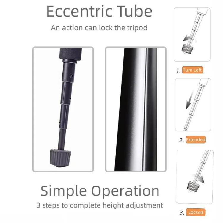 XILETU FM5C-MINI Adjustable 16.5-51cm Aluminum Tripod with 26mm Ball Head 6kg Load Capacity for 360-degree Panoramic Shooting - Tripods by XILETU | Online Shopping UK | buy2fix