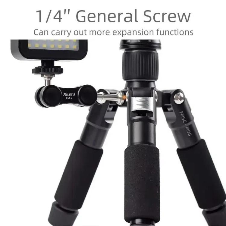 XILETU FM5C-MINI Adjustable 16.5-51cm Aluminum Tripod with 26mm Ball Head 6kg Load Capacity for 360-degree Panoramic Shooting - Tripods by XILETU | Online Shopping UK | buy2fix