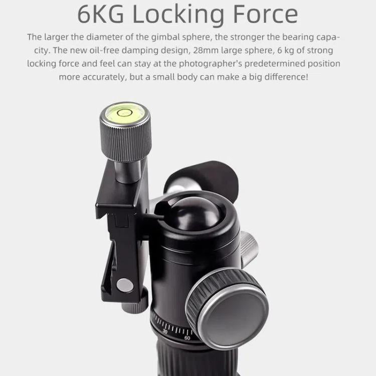 XILETU FM5C-MINI Adjustable 16.5-51cm Aluminum Tripod with 26mm Ball Head 6kg Load Capacity for 360-degree Panoramic Shooting - Tripods by XILETU | Online Shopping UK | buy2fix