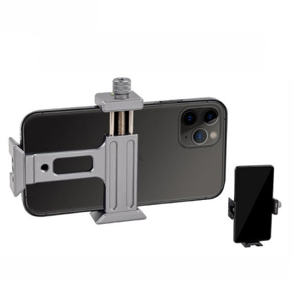 XILETU  XJ-T8 Metal Phone Holder Clamp With Cold Shoe 1/4-inch Screw Hole & Arca-Swiss Compatible Base(Gray) - Lens & Accessories by XILETU | Online Shopping UK | buy2fix