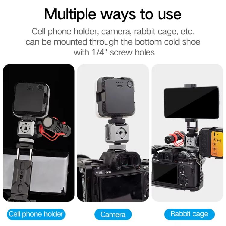 XILETU  XDS-15  Multi-head Cold Shoe Mount Adapter for Camera Flash, Microphone, LED Light - Stand Bracket by XILETU | Online Shopping UK | buy2fix