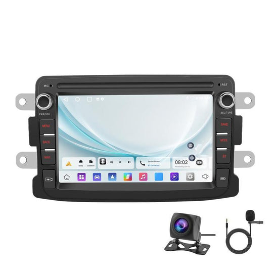 7 inch Horizontal Screen Android Navigation Car Bluetooth MP5 Player, For Renault / Captur / Symbol, Memory: 2+64G(Standard+AHD Camera+Microphone)