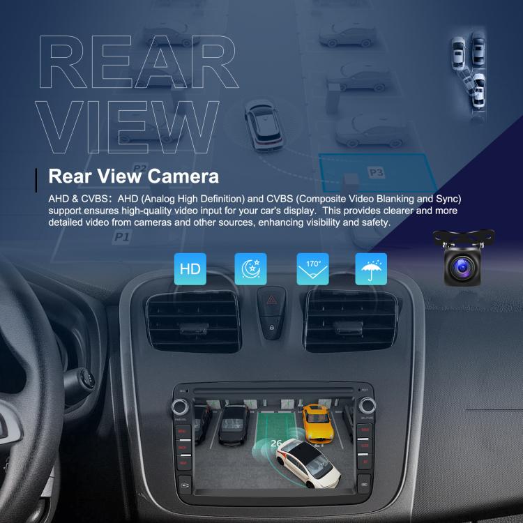 7 inch Horizontal Screen Android Navigation Car Bluetooth MP5 Player, For Renault / Captur / Symbol, Memory: 4+64G(Standard+AHD Camera+Microphone) - Car MP3 & MP4 & MP5 by buy2fix | Online Shopping UK | buy2fix