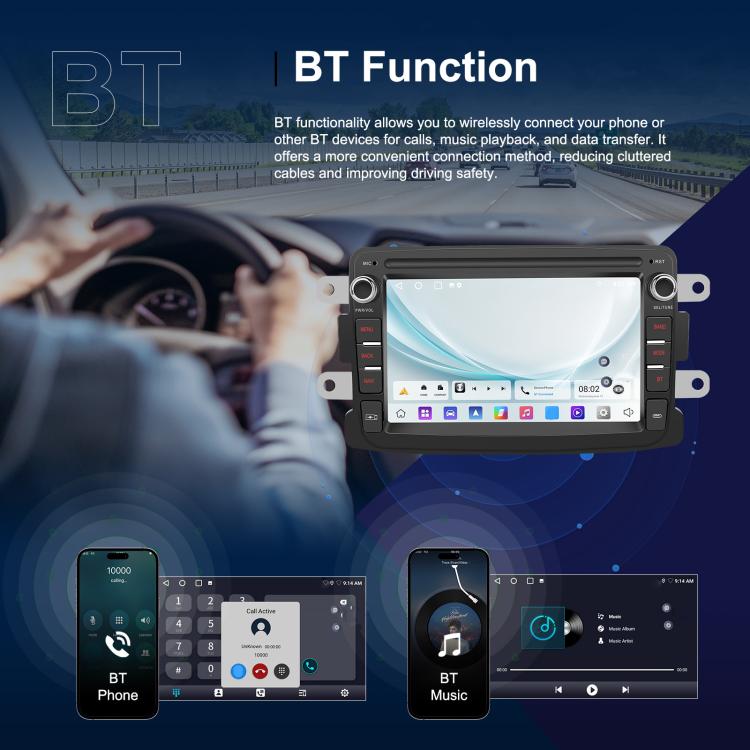 7 inch Horizontal Screen Android Navigation Car Bluetooth MP5 Player, For Renault / Captur / Symbol, Memory: 2+64G(Standard) - Car MP3 & MP4 & MP5 by buy2fix | Online Shopping UK | buy2fix