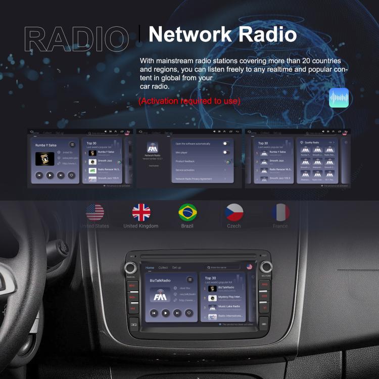 7 inch Horizontal Screen Android Navigation Car Bluetooth MP5 Player, For Renault / Captur / Symbol, Memory: 4+64G(Standard) - Car MP3 & MP4 & MP5 by buy2fix | Online Shopping UK | buy2fix