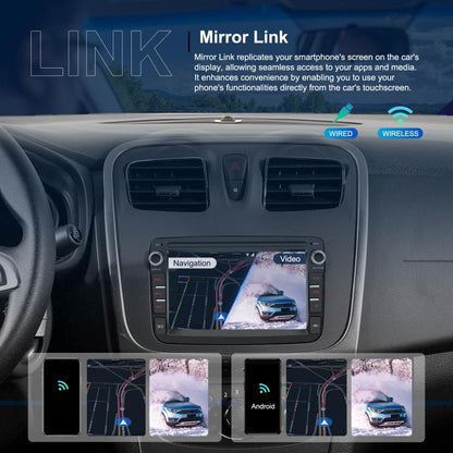 7 inch Horizontal Screen Android Navigation Car Bluetooth MP5 Player, For Renault / Captur / Symbol, Memory: 2+64G(Standard+AHD Camera+Microphone) - Car MP3 & MP4 & MP5 by buy2fix | Online Shopping UK | buy2fix