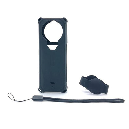 For Insta360 X5 Camera Silicone Cover Case With Lens Cap Shockproof Protective Shell(Black) - Case & Bags by buy2fix | Online Shopping UK | buy2fix