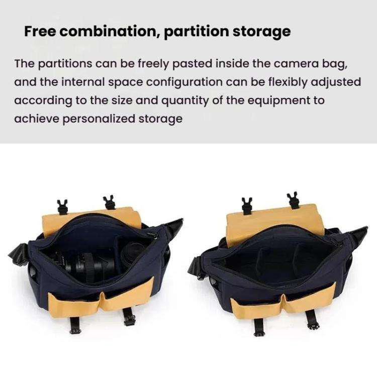 Cwatcun D191 Medium Shoulder Camera Bag Waterproof Crossbody Microsingle DSLR Camera Messenger Bag - Strap Satchel by Cwatcun | Online Shopping UK | buy2fix