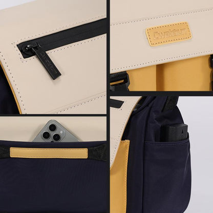 Cwatcun D191 Medium Shoulder Camera Bag Waterproof Crossbody Microsingle DSLR Camera Messenger Bag - Strap Satchel by Cwatcun | Online Shopping UK | buy2fix