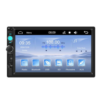 7 Inch Wired Carplay Dual Butt MP5 Player Bluetooth Big Screen Car Center Control, Spec: Standard - Car MP3 & MP4 & MP5 by buy2fix | Online Shopping UK | buy2fix