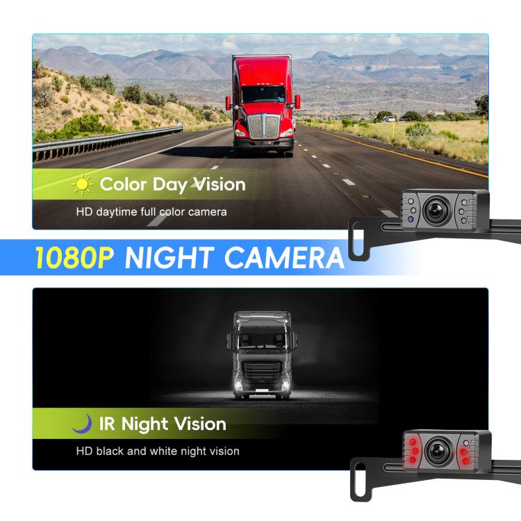 4.3 Inch Reversing Display Digital Wired HD 1 To 1 Set, Spec: North America - Car Monitor by buy2fix | Online Shopping UK | buy2fix