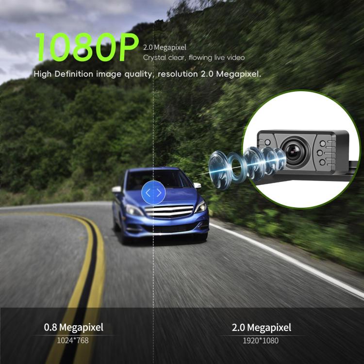 4.3 Inch Reversing Display Digital Wired HD 1 To 1 Set, Spec: Europe - Car Monitor by buy2fix | Online Shopping UK | buy2fix