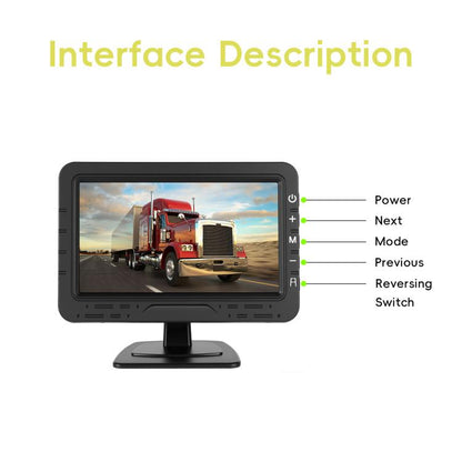 4.3 Inch Reversing Display Digital Wired HD 1 To 1 Set, Spec: Europe - Car Monitor by buy2fix | Online Shopping UK | buy2fix