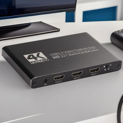 USB 3.0 HD Video Capture Card 4K Camera Computer Game Live Recording Box - Video Capture Solutions by buy2fix | Online Shopping UK | buy2fix