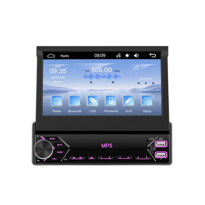 7 inch Universal Manual Retractable Screen Car MP5 Player Car Center Control All-in-One Wired Carplay, Spec: Standard - Car MP3 & MP4 & MP5 by buy2fix | Online Shopping UK | buy2fix