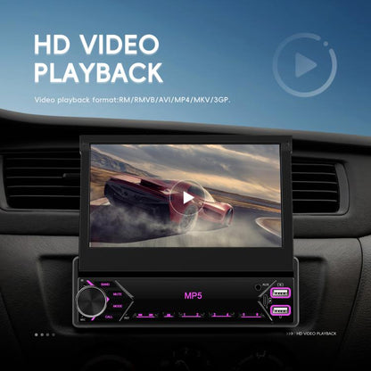 7 inch Universal Manual Retractable Screen Car MP5 Player Car Center Control All-in-One Wired Carplay, Spec: Standard - Car MP3 & MP4 & MP5 by buy2fix | Online Shopping UK | buy2fix