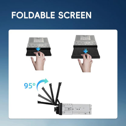 7 inch Universal Manual Retractable Screen Car MP5 Player Car Center Control All-in-One Wired Carplay, Spec: Standard+12 Light Camera - Car MP3 & MP4 & MP5 by buy2fix | Online Shopping UK | buy2fix