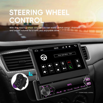 7 inch Universal Manual Retractable Screen Car MP5 Player Car Center Control All-in-One Wired Carplay, Spec: Standard - Car MP3 & MP4 & MP5 by buy2fix | Online Shopping UK | buy2fix
