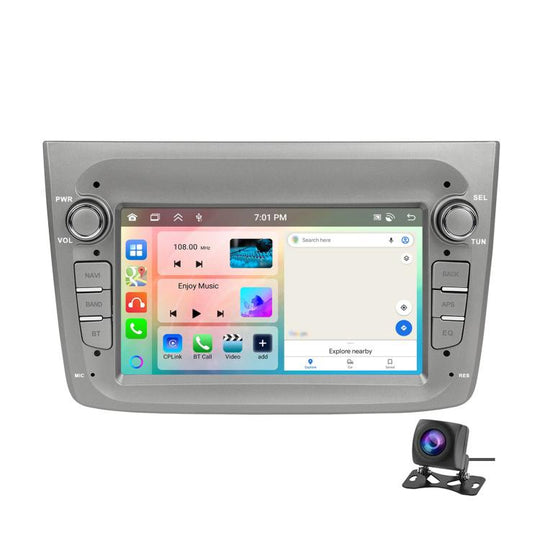 For Alfa Romeo MITO 2008-2016 7 inch Horizontal Screen Android 15 Carplay Car Center Control Integrated Machine, Memory: 2+64G(Standard+AHD Camera)