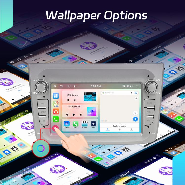 For Alfa Romeo MITO 2008-2016 7 inch Horizontal Screen Android 15 Carplay Car Center Control Integrated Machine, Memory: 4+64G(Standard+AHD Camera) - Car MP3 & MP4 & MP5 by buy2fix | Online Shopping UK | buy2fix