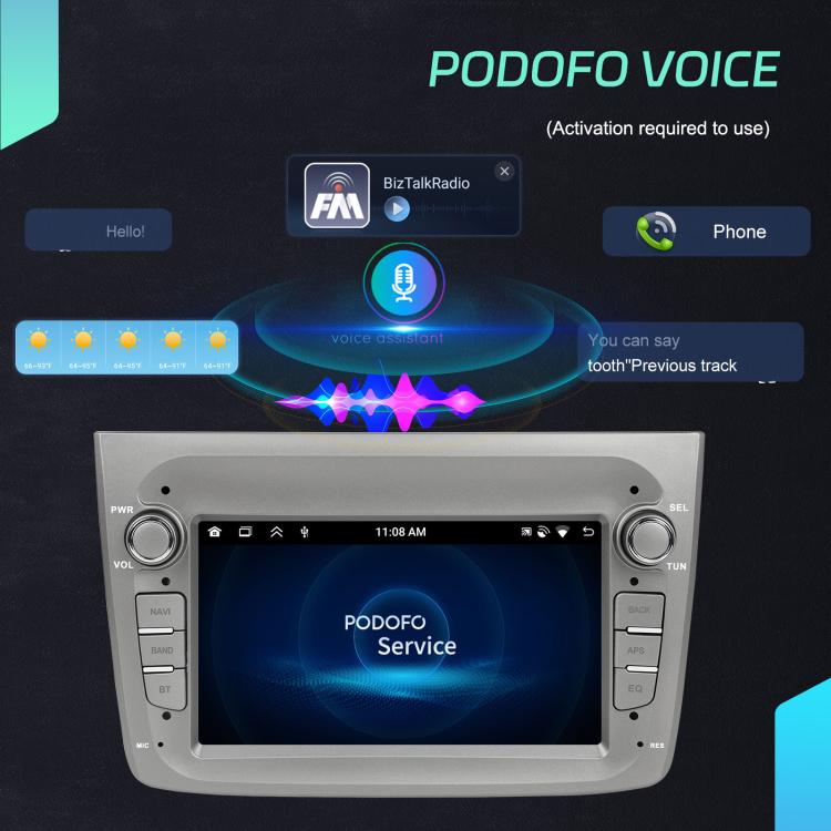 For Alfa Romeo MITO 2008-2016 7 inch Horizontal Screen Android 15 Carplay Car Center Control Integrated Machine, Memory: 2+64G(Standard+AHD Camera) - Car MP3 & MP4 & MP5 by buy2fix | Online Shopping UK | buy2fix