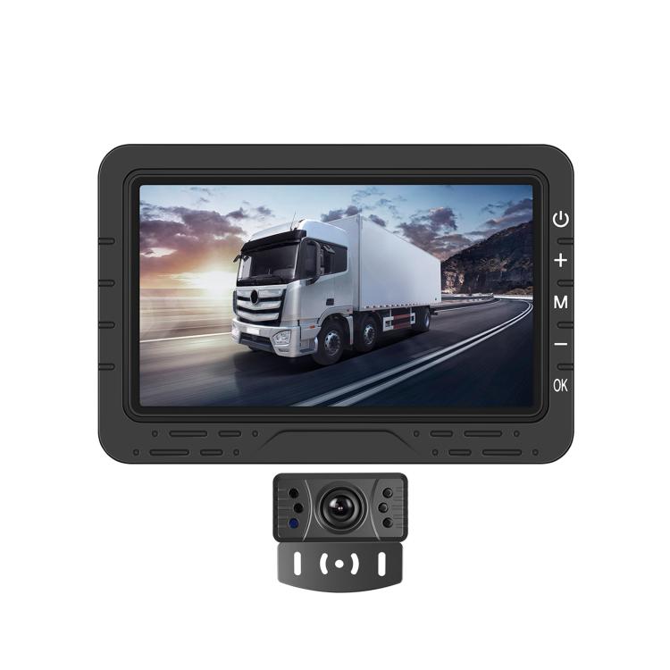 4.3 inch Digital Wireless HD 1 To 1 Reversing Display Car Center Control All-in-One Machine, Spec: With Short License Plate Holder Europe - Car Monitor by buy2fix | Online Shopping UK | buy2fix