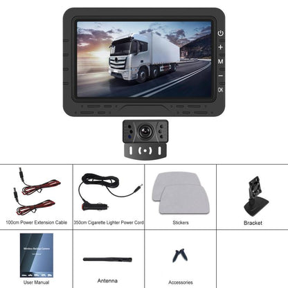 4.3 inch Digital Wireless HD 1 To 1 Reversing Display Car Center Control All-in-One Machine, Spec: With Short License Plate Holder Europe - Car Monitor by buy2fix | Online Shopping UK | buy2fix
