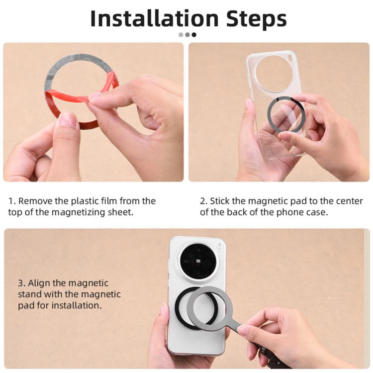 Magsafe Mobile Phone Magnetic Holder Desktop Tripod(Silver Gray) - Desktop Holder by buy2fix | Online Shopping UK | buy2fix