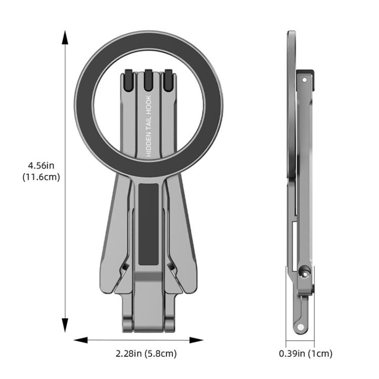 Magsafe Mobile Phone Magnetic Holder Desktop Tripod(Silver Gray) - Desktop Holder by buy2fix | Online Shopping UK | buy2fix