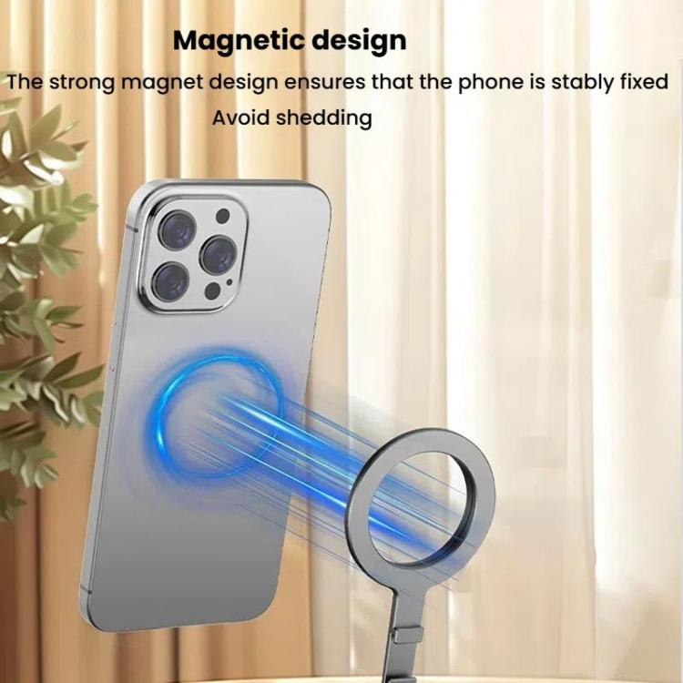 Magsafe Mobile Phone Magnetic Holder Desktop Tripod(Silver Gray) - Desktop Holder by buy2fix | Online Shopping UK | buy2fix