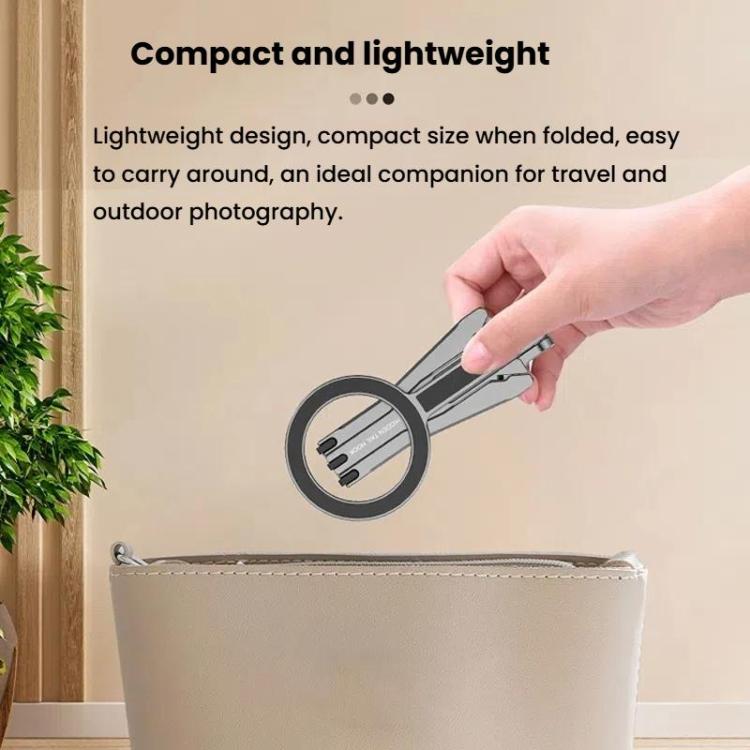 Magsafe Mobile Phone Magnetic Holder Desktop Tripod(Silver Gray) - Desktop Holder by buy2fix | Online Shopping UK | buy2fix