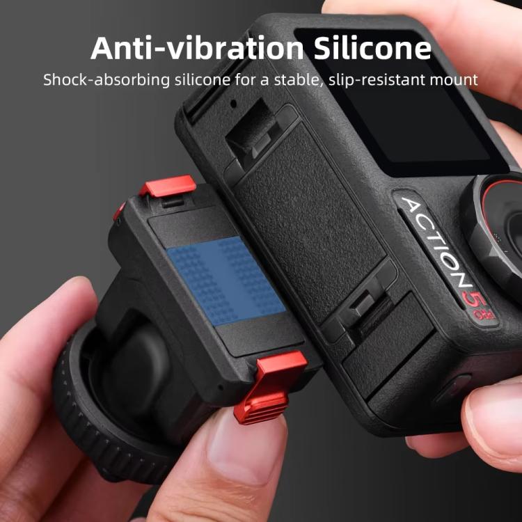 For Osmo Action 3 / 4 / 5 Pro Flymile AC5003 Magnetic Head Quick Release Base(Black) - Mount & Holder by Flymile | Online Shopping UK | buy2fix