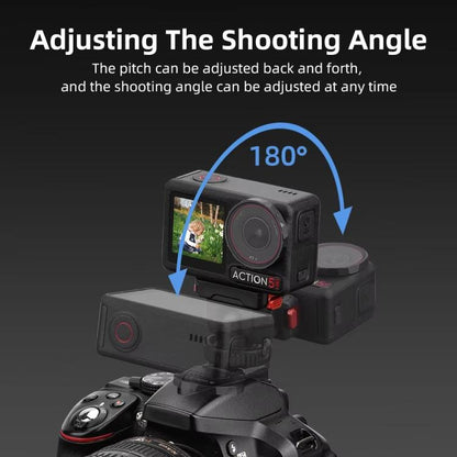 For Osmo Action 3 / 4 / 5 Pro Flymile AC5003 Magnetic Head Quick Release Base(Black) - Mount & Holder by Flymile | Online Shopping UK | buy2fix